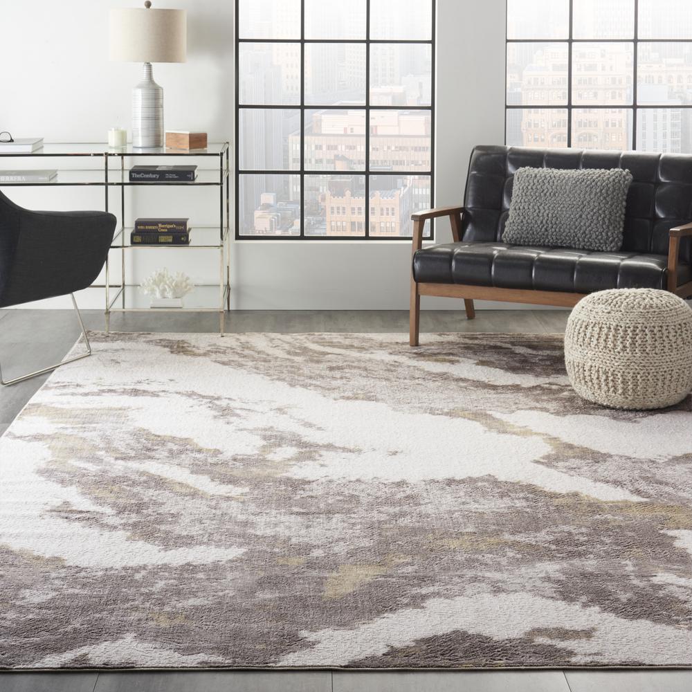 Nourison Home Sleek Textures Area Rug. Picture 3