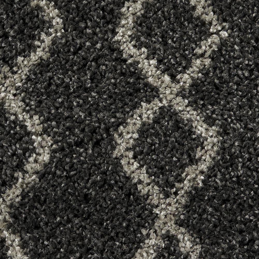 Nourison Home Geometric Shag Area Rug. Picture 7