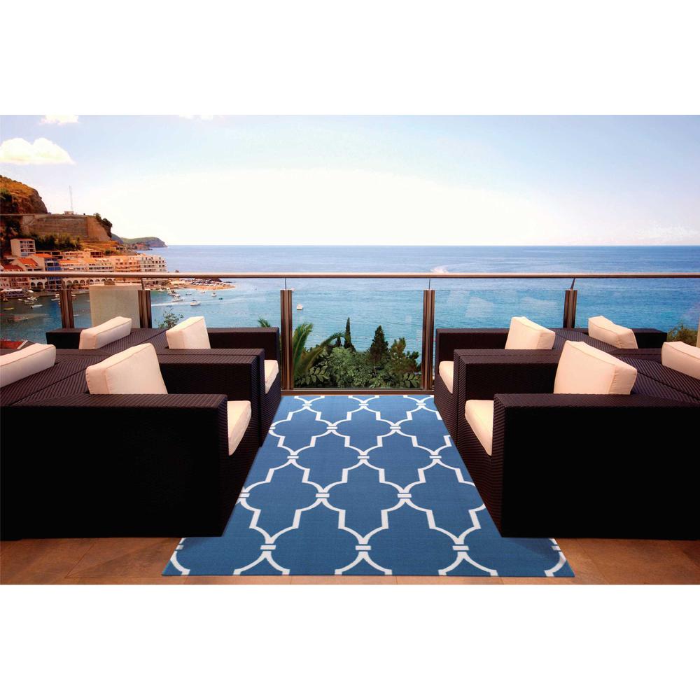 Home & Garden Area Rug, Navy, 10' x 13'. Picture 2