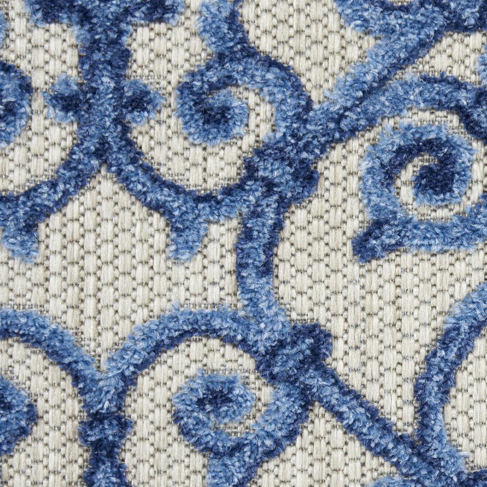 ALH21 Aloha Grey/Blue Area Rug- 2' x 6'. Picture 6
