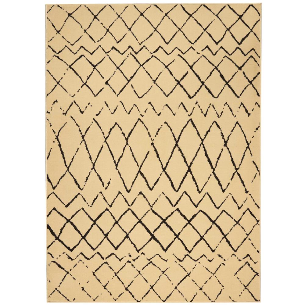 Grafix Area Rug, Cream/Black, 5'3" x 7'3". Picture 1