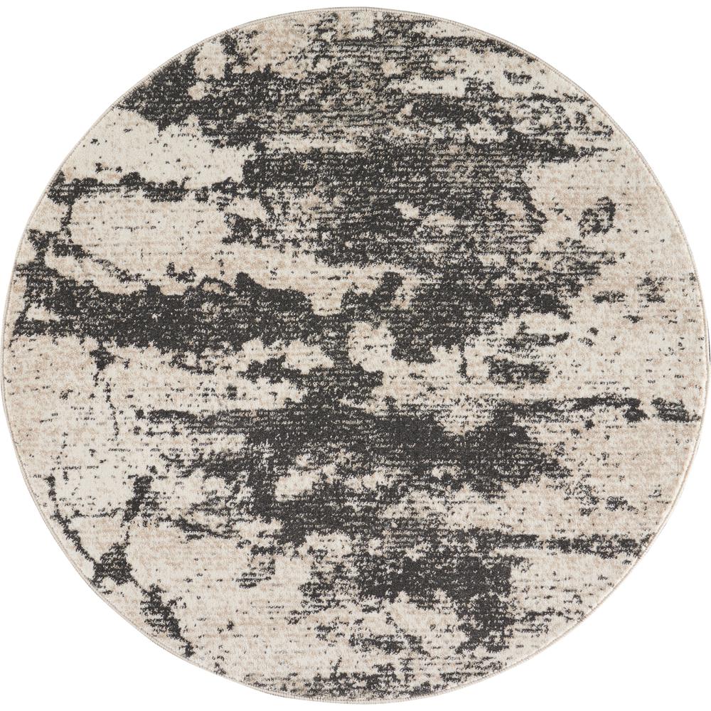 Modern Round Area Rug, 5' x Round. Picture 1