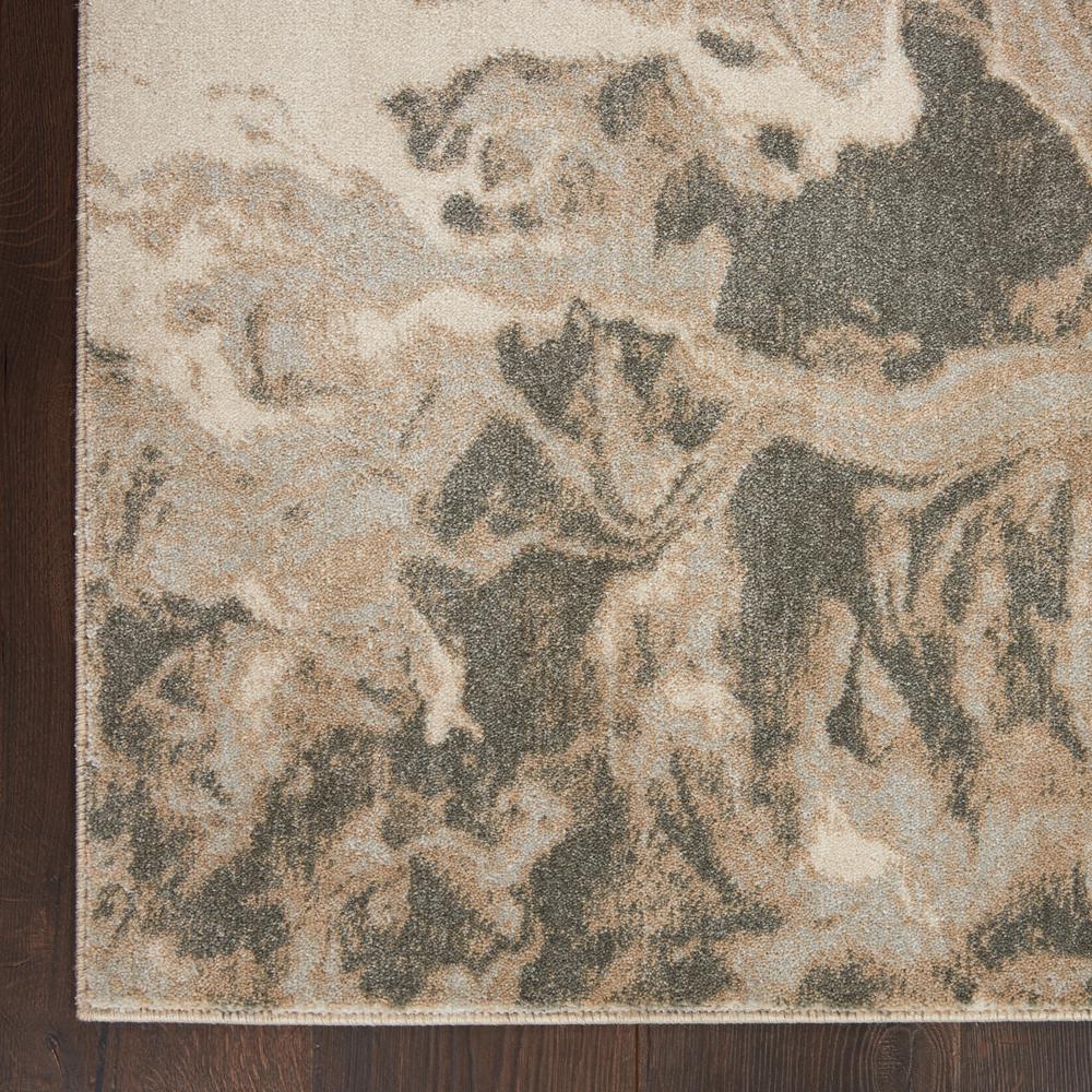 Nourison Home Elegance FAR01 Grey and White 5'x7' Contemporary Area Rug. Picture 4