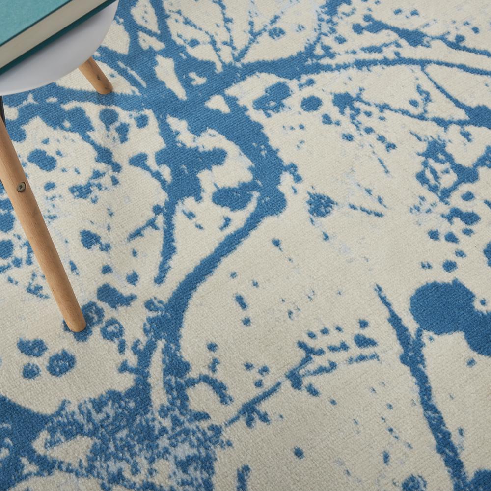 Jubilant Area Rug, Ivory/Blue, 4' x 6'. Picture 8