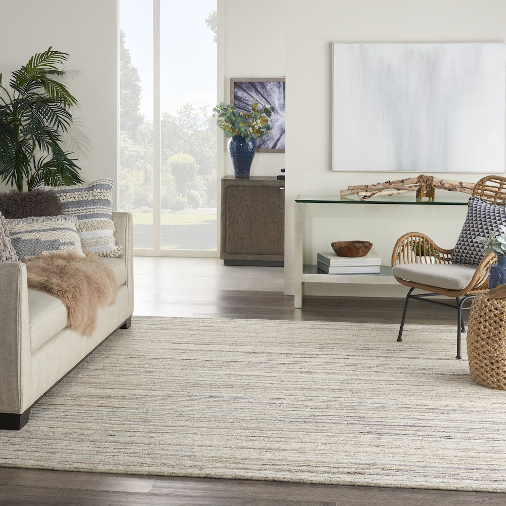 Nourison Plateau Area Rug, Ivory, 7'9" x 9'9", PAE01. Picture 9