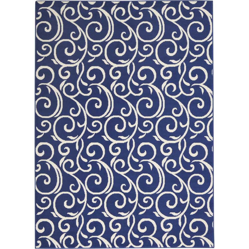 Grafix Area Rug, Navy, 5'3" x 7'3". Picture 1