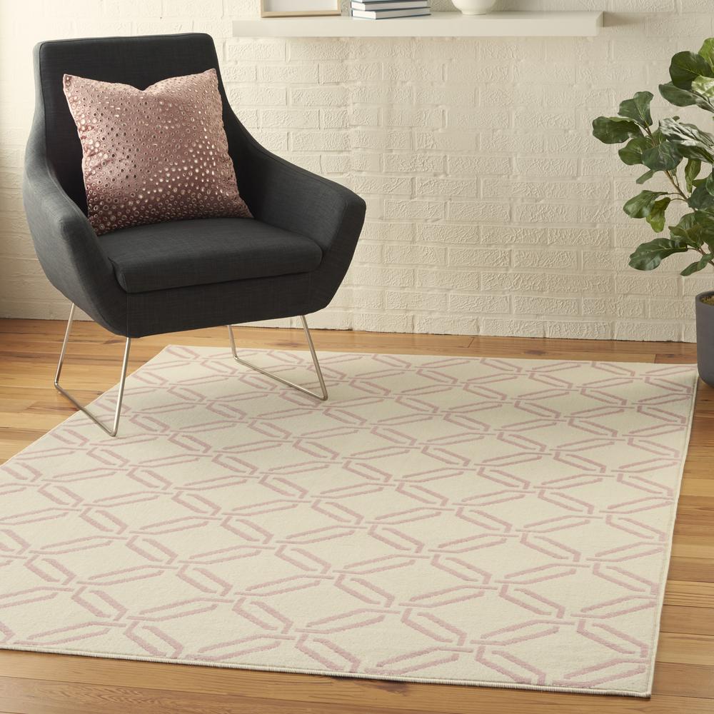 JUB17 Jubilant Ivory/Pink Area Rug- 6' x 9'. Picture 9