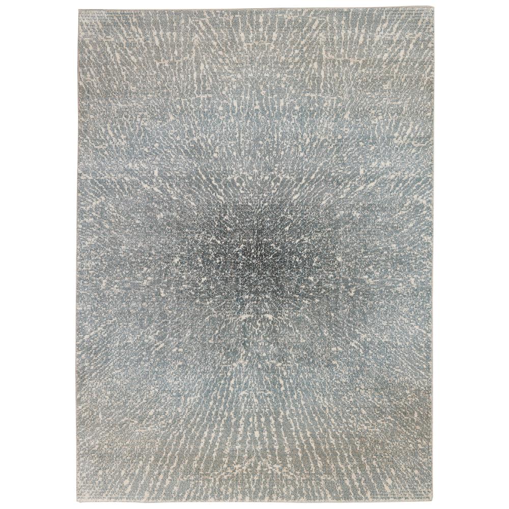 Nourison Home Elegance FAR02 Blue, Grey and White 4'x6' Contemporary Area Rug. Picture 1