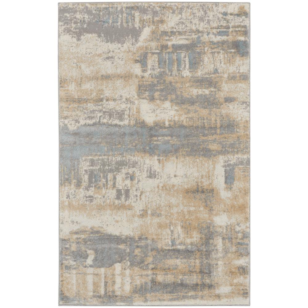Modern Rectangle Area Rug, 3' x 5'. Picture 1