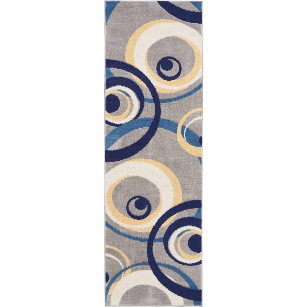 Mid-Century Modern Runner Area Rug, 8' Runner. Picture 1