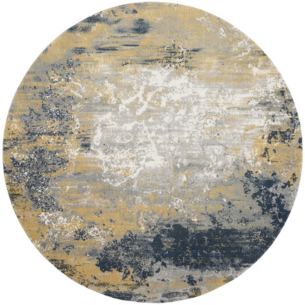 Modern Round Area Rug, 8' x Round. Picture 1