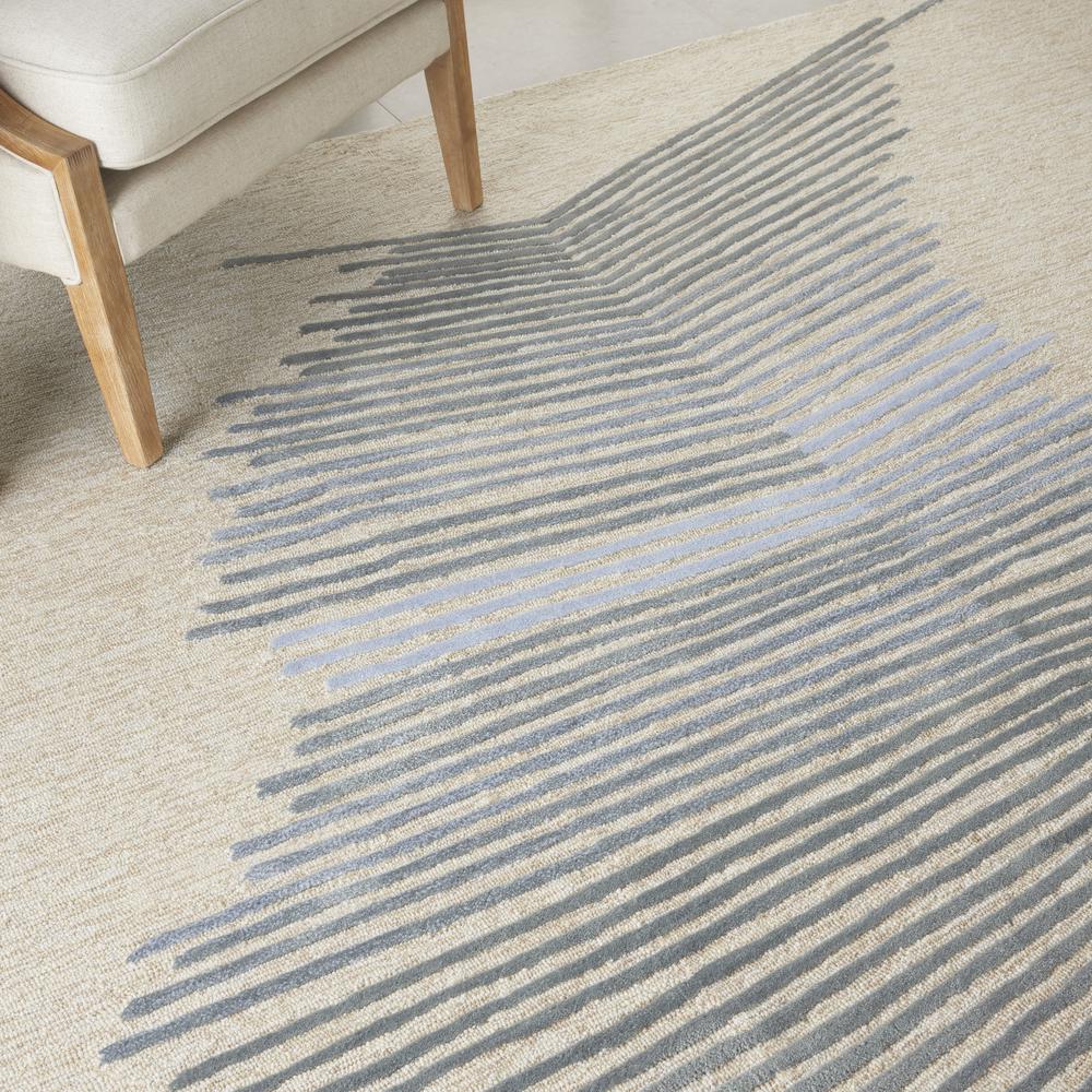 Symmetry Area Rug, Ivory/Grey, 7'9" X 9'9". Picture 8