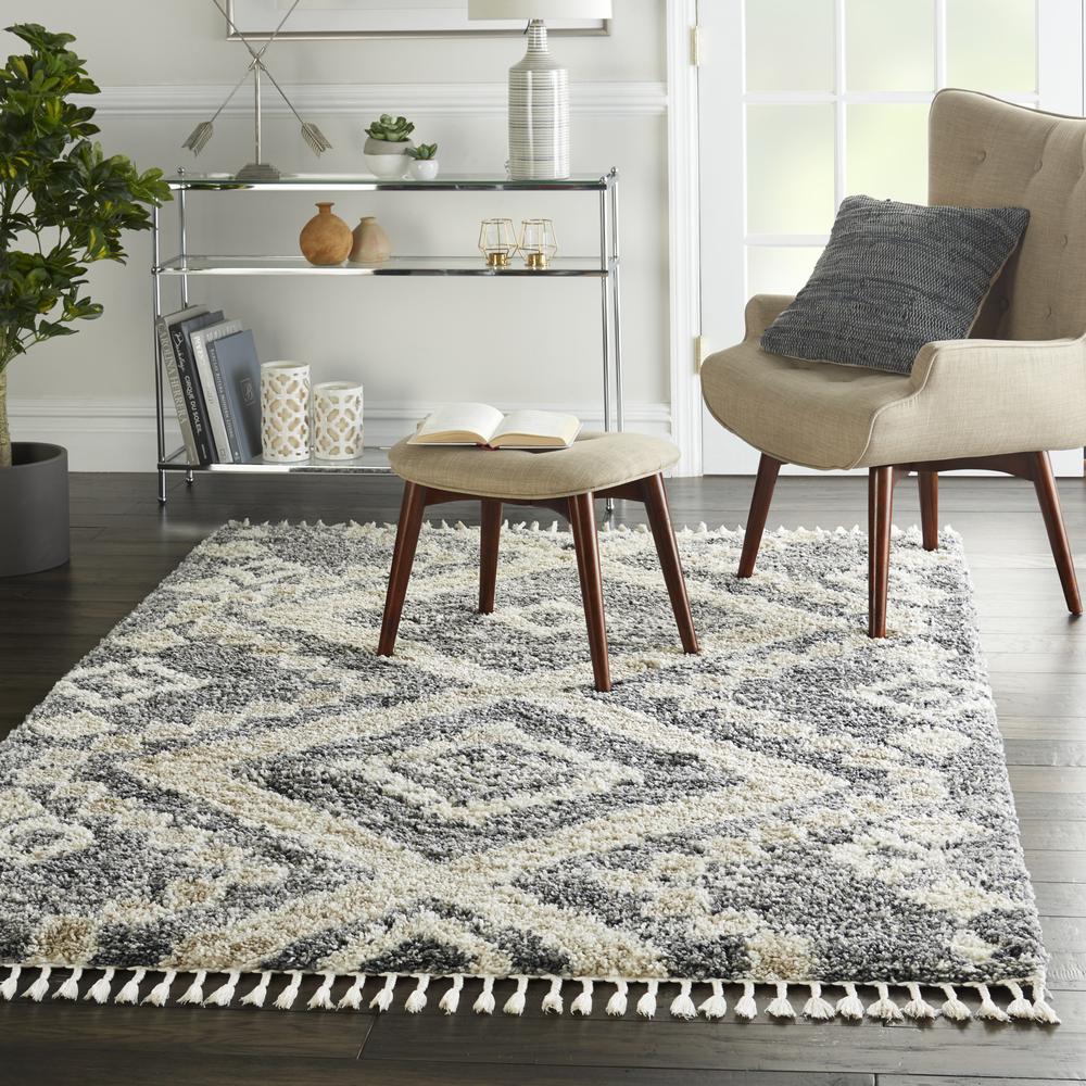 Nourison Home Scandinavian Shag Area Rug. Picture 9