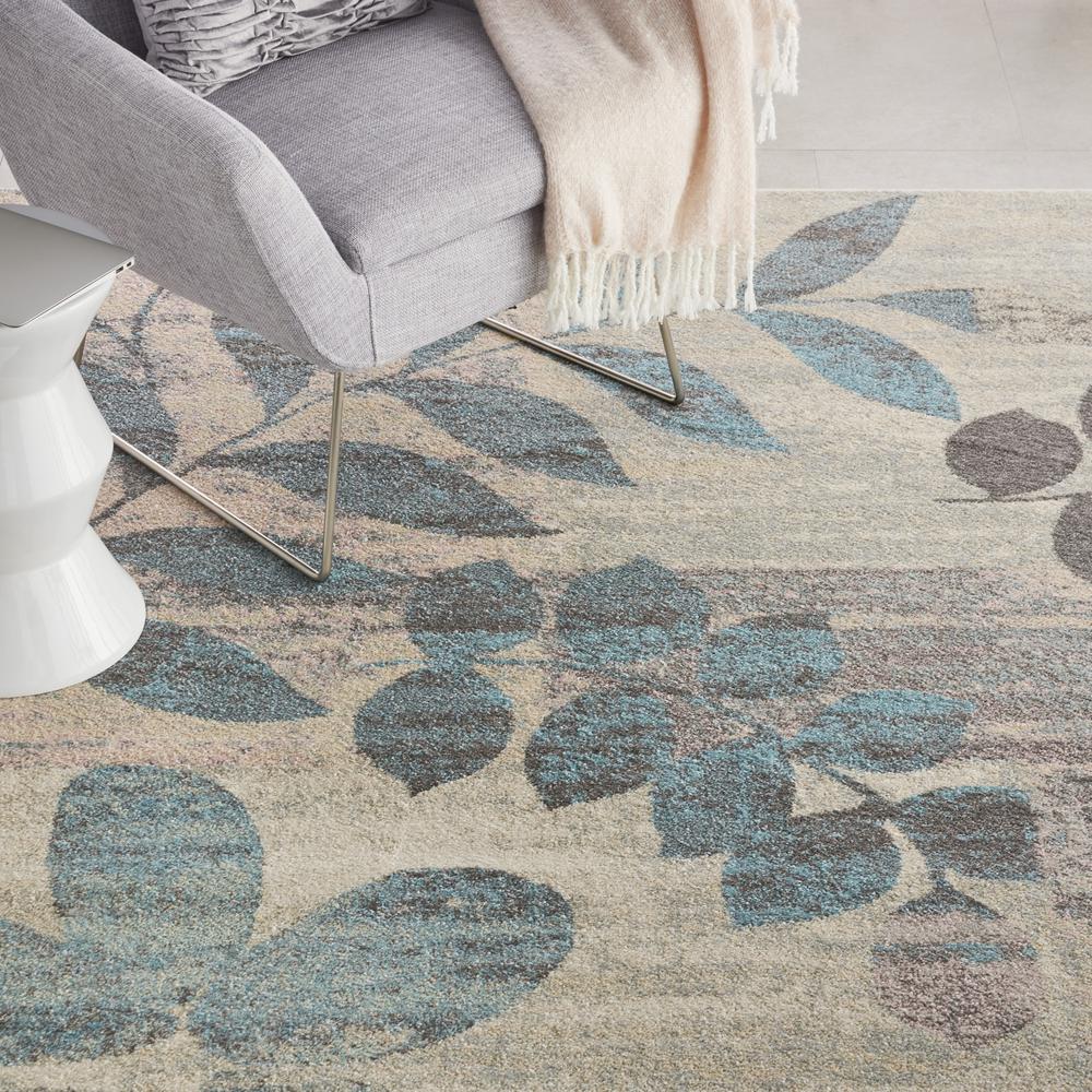 Tranquil Area Rug, Ivory/Light Blue, 8' x 10'. Picture 8