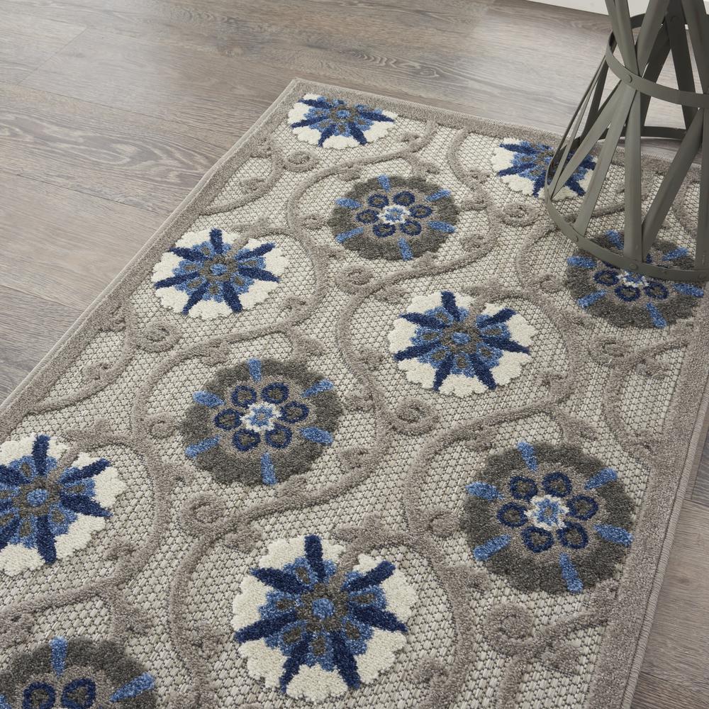 ALH19 Aloha Grey/Blue Area Rug- 2'8" x 4'. Picture 8