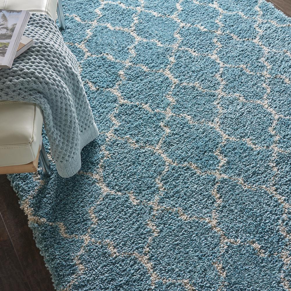 Amore Area Rug, Aqua, 3'11" x 5'11". Picture 8