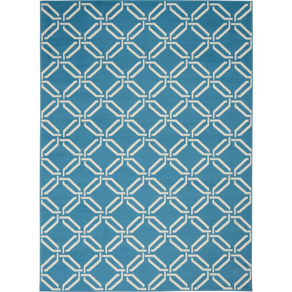 Jubilant Area Rug, Blue, 5'3" x 7'3". Picture 1