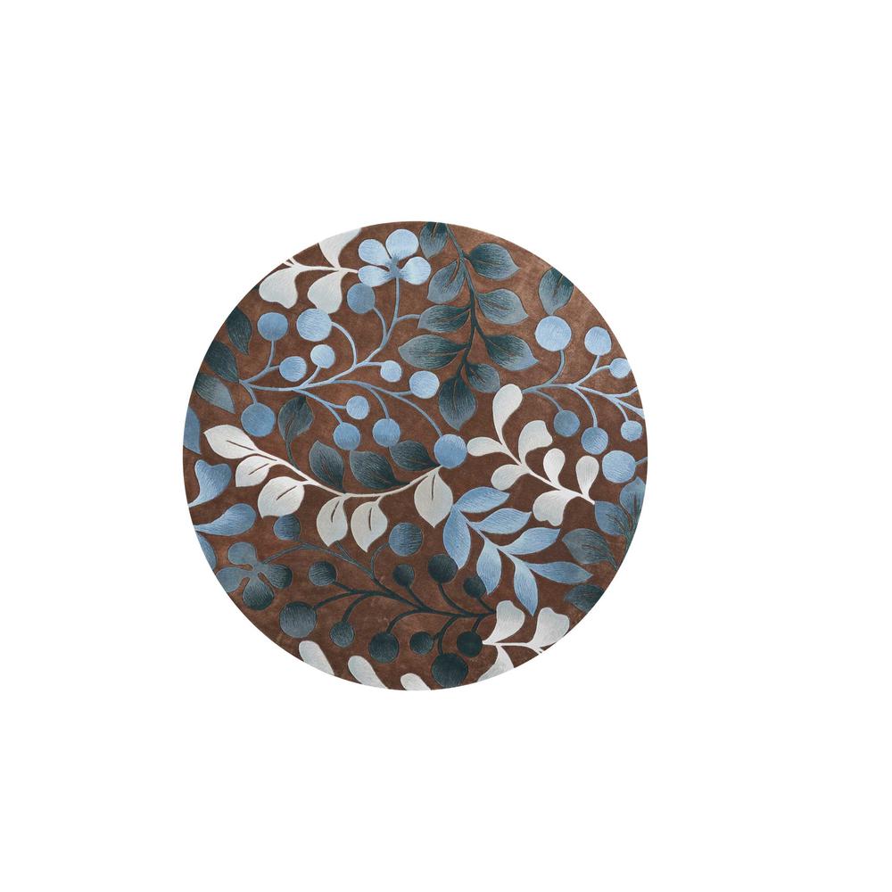 Contemporary Round Area Rug, 8' x Round. Picture 1