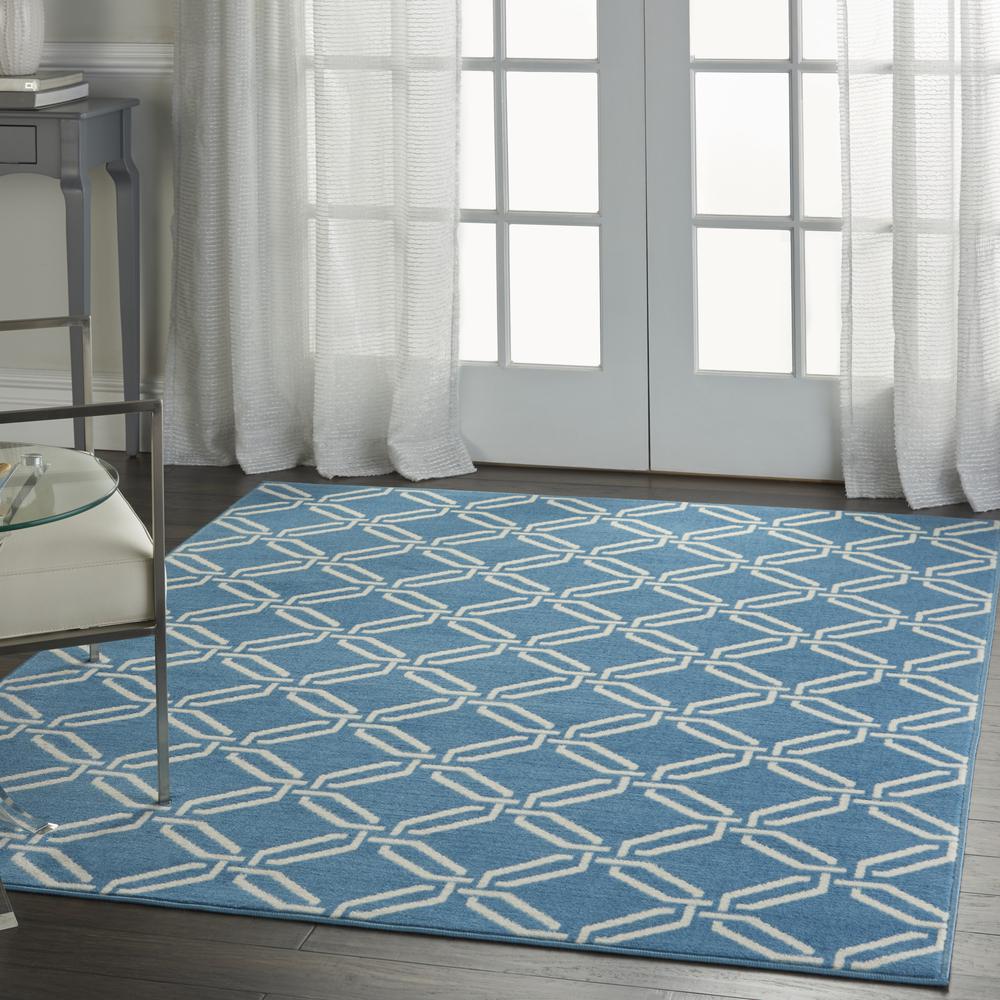 Jubilant Area Rug, Blue, 5'3" x 7'3". Picture 9