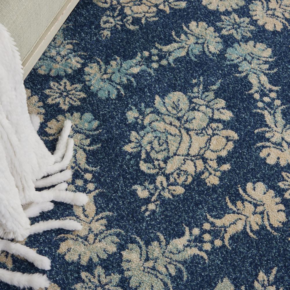 Tranquil Area Rug, Navy/Light Blue, 6' X 9'. Picture 8