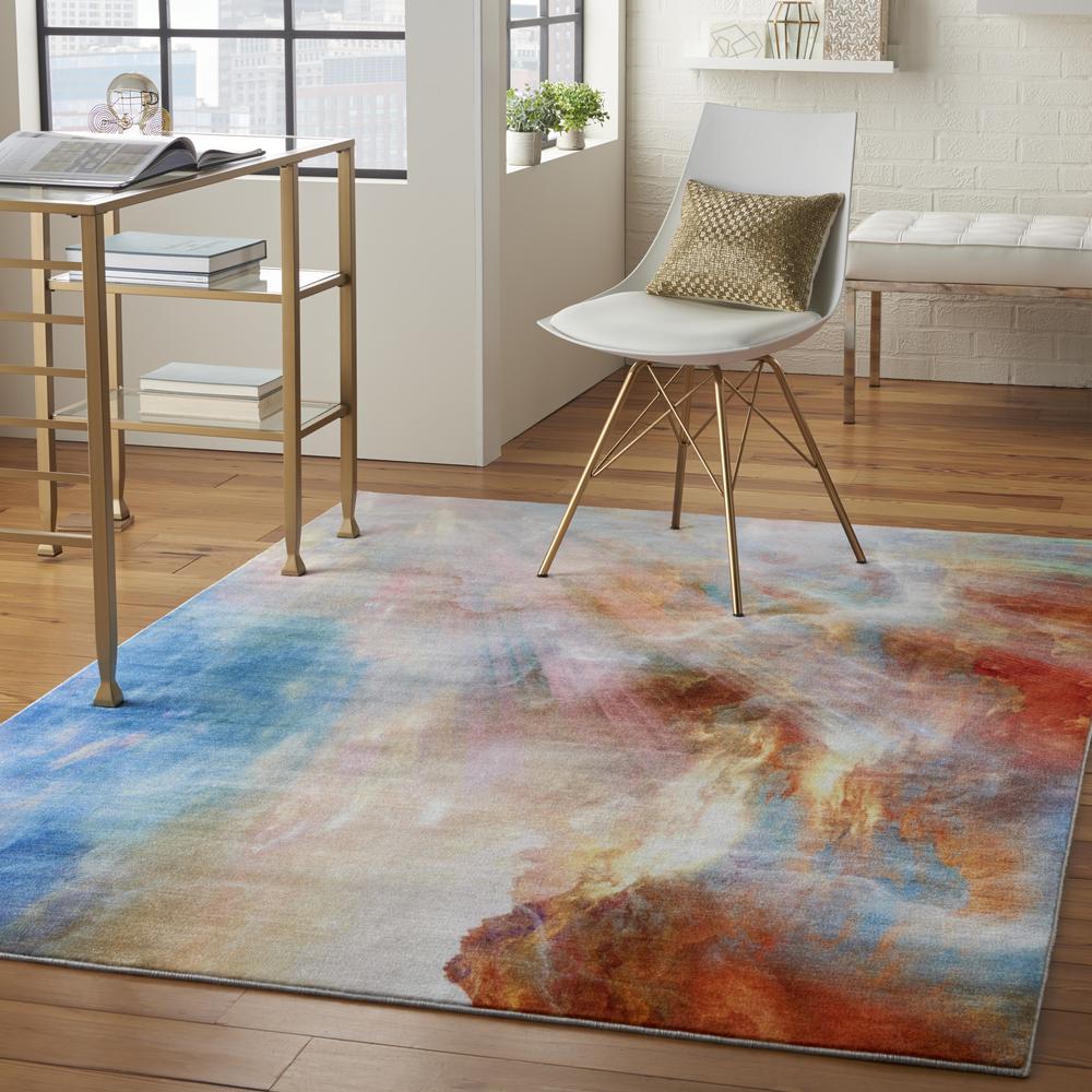 Nourison Le Reve Area Rug, Multicolor, 5'3" x 7'3", LER04. Picture 9