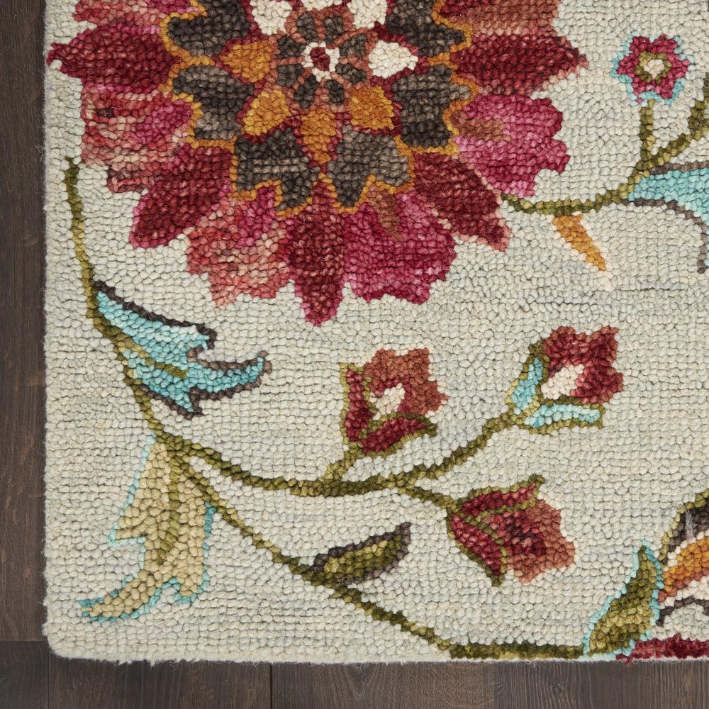 BAH04 Bahari Grey/Multi Area Rug- 5' x 7'. Picture 4