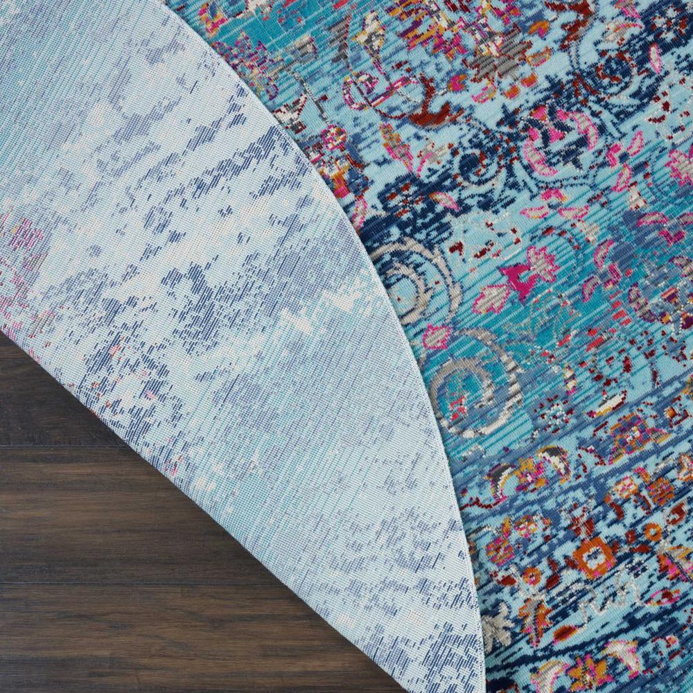 Vintage Round Area Rug, 4' x Round. Picture 3