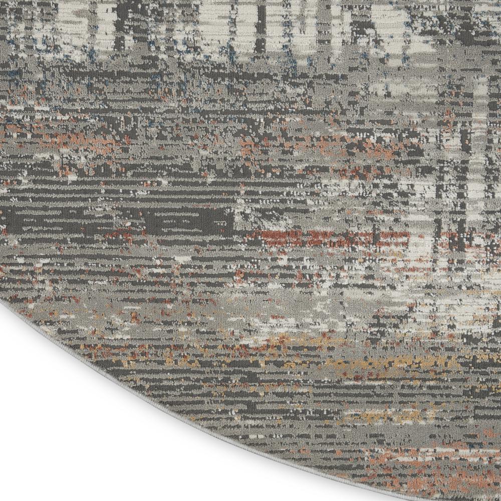 Modern Round Area Rug, 5' x Round. Picture 6