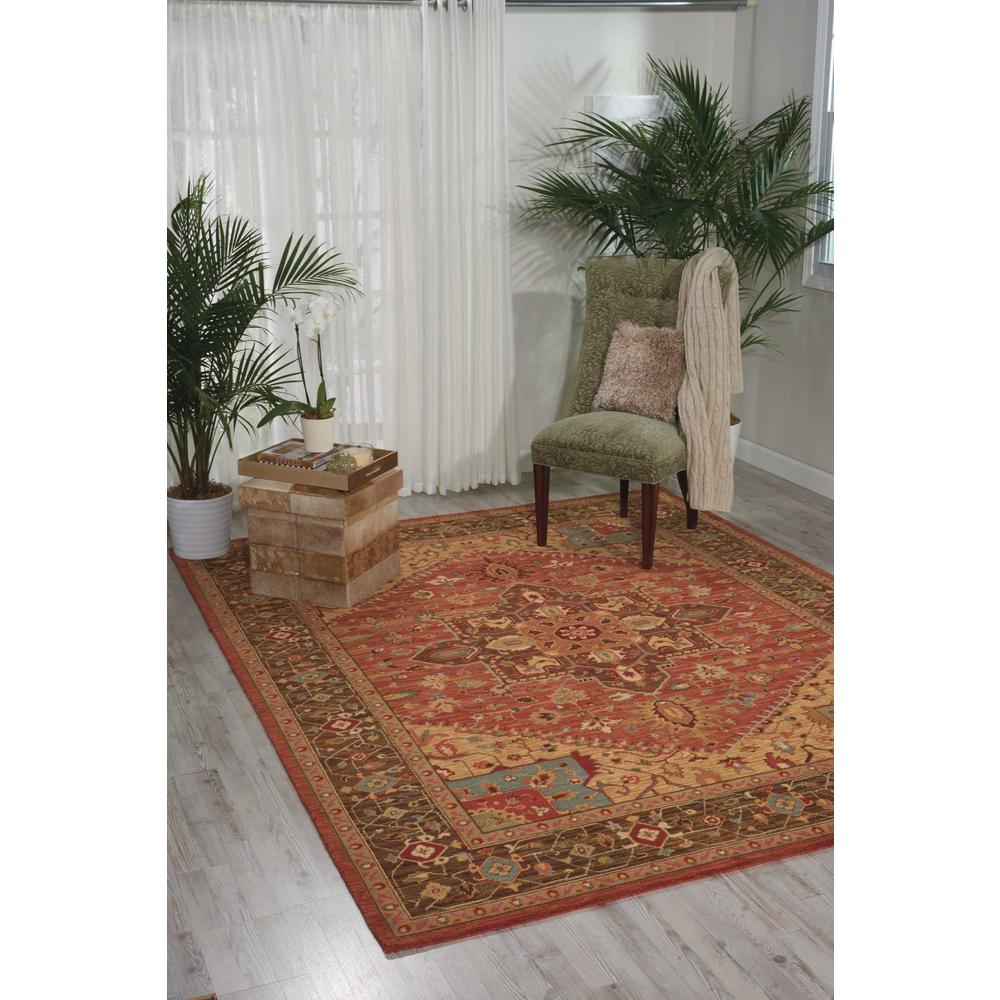 Rectangle Traditional Machine Made Area Rug. Picture 2