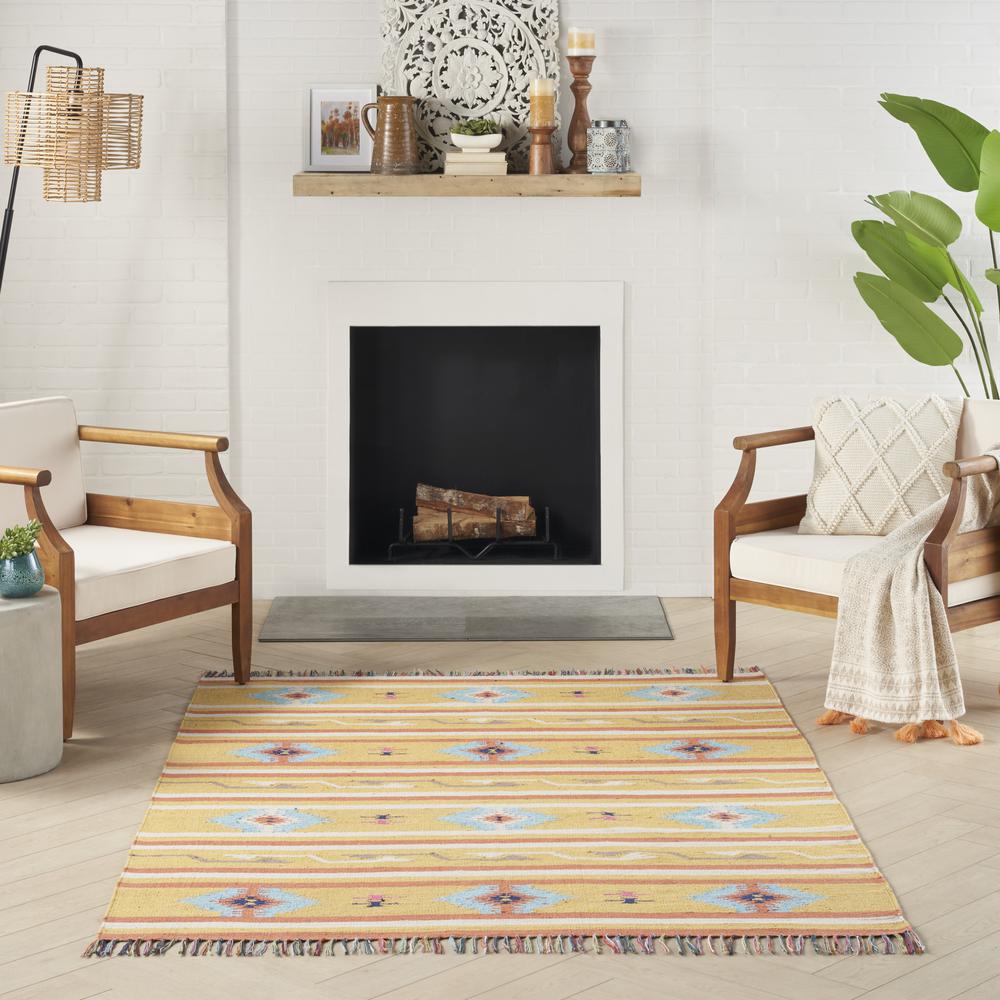 Southwestern Rectangle Area Rug, 7' x 10'. Picture 10