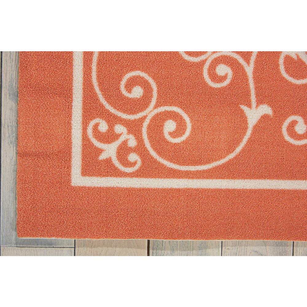 Home & Garden Area Rug, Orange, 10' x 13'. Picture 3