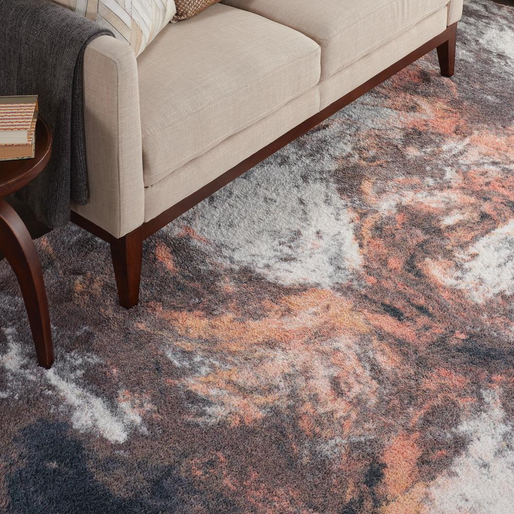 Abstract Shag Area Rug, Multicolor, 7'6" x 9'6". Picture 5