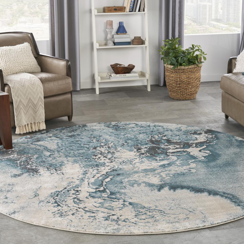 Modern Round Area Rug, 8' x Round. Picture 2