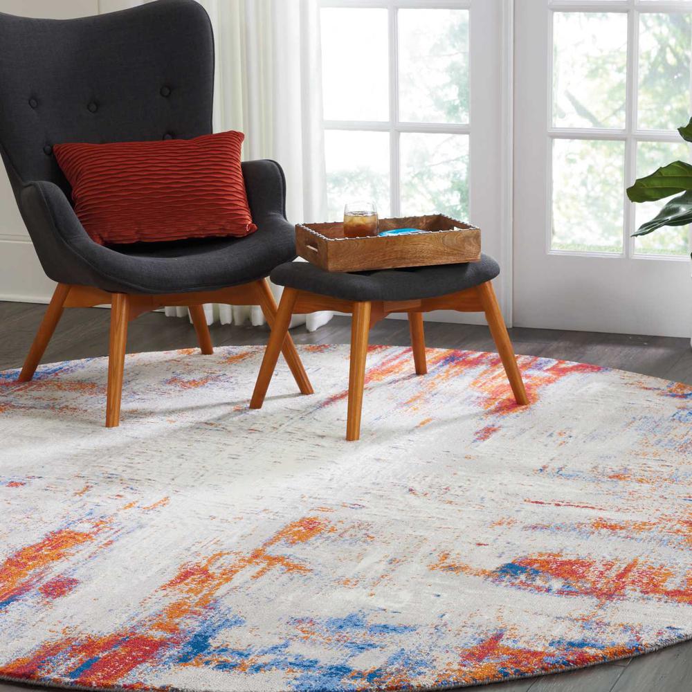 Modern Round Area Rug, 8' x Round. Picture 3