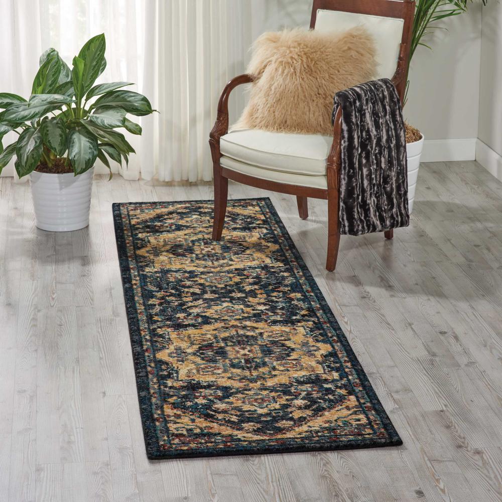 Nourison 2020 Area Rug, Midnight, 2'3" x 8'. Picture 2