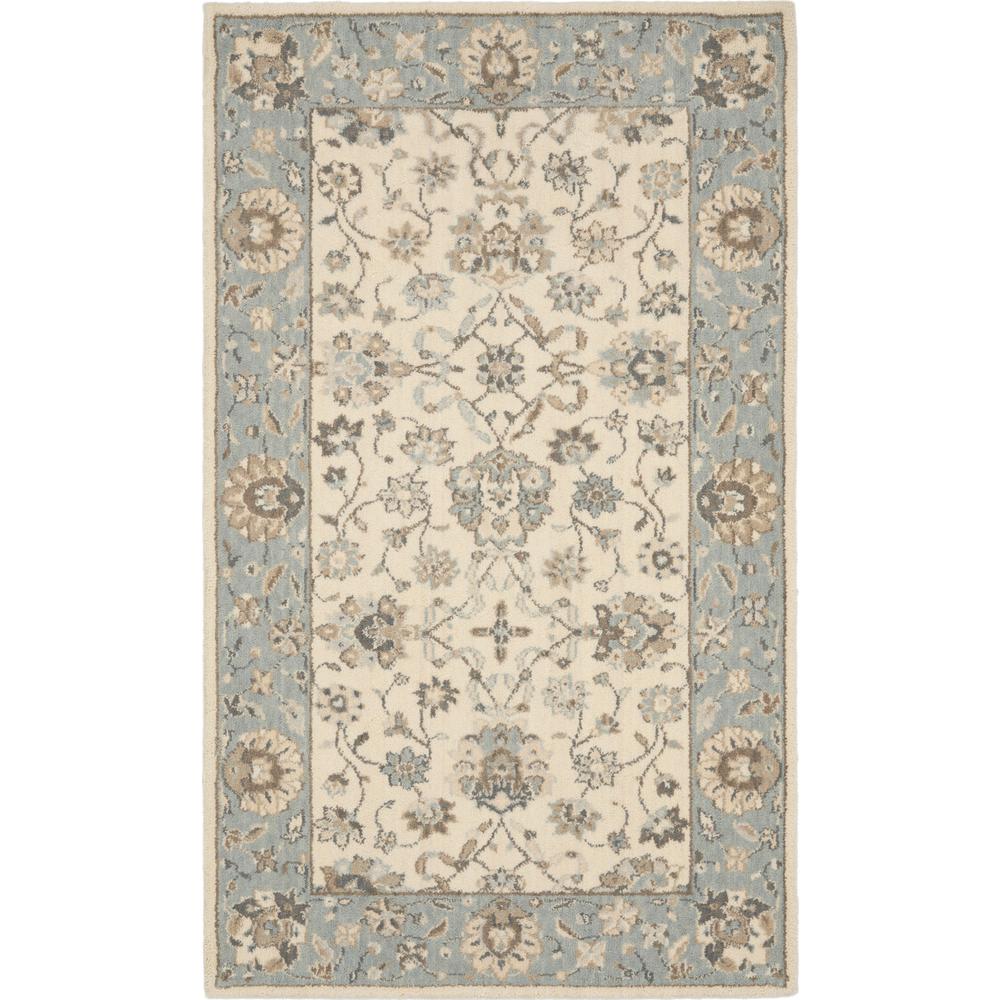 Rectangle Farmhouse Machine Made Area Rug. Picture 1