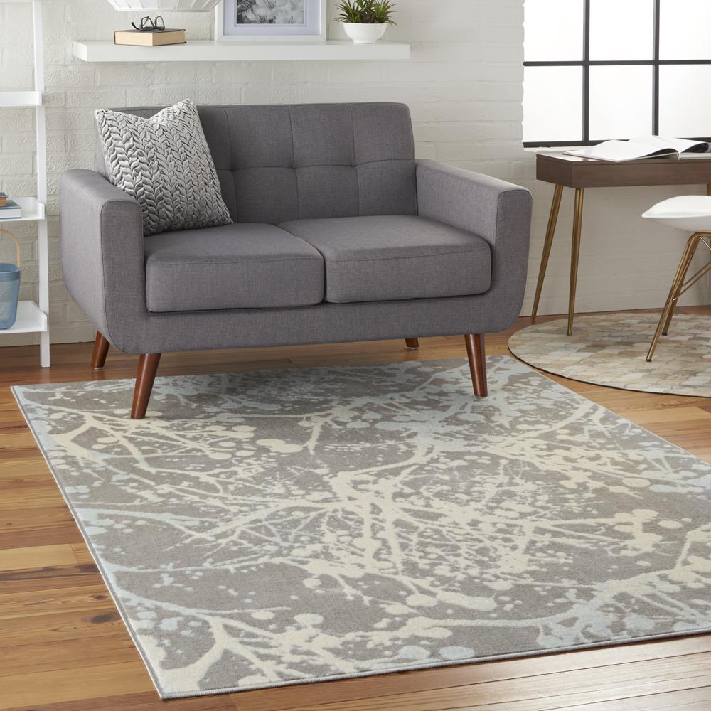 Jubilant Area Rug, Grey, 5'3" x 7'3". Picture 9