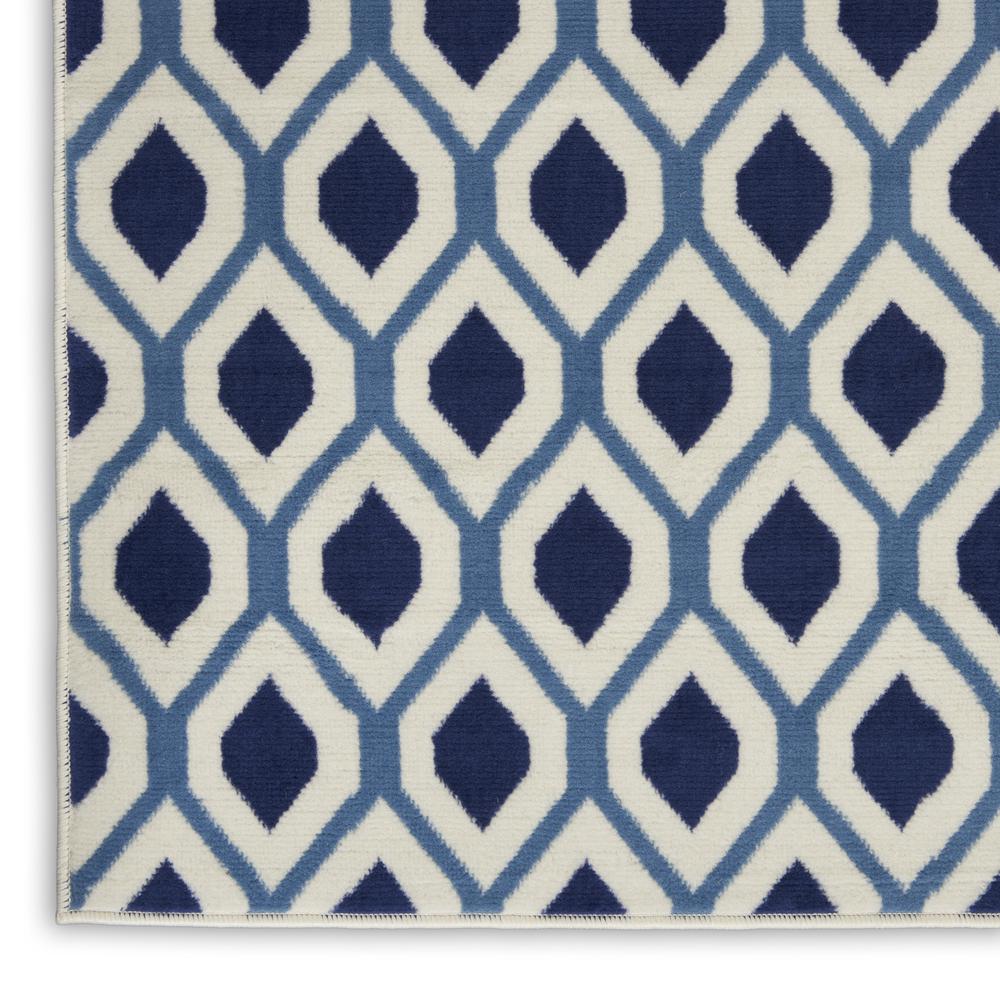 Grafix Area Rug, White/Navy, 5'3" x 7'3". Picture 5