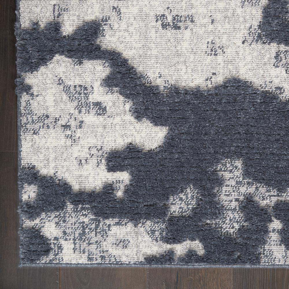 Nourison Textured Contemporary Area Rug, 7'10" x  9'10", Blue/Grey. Picture 4