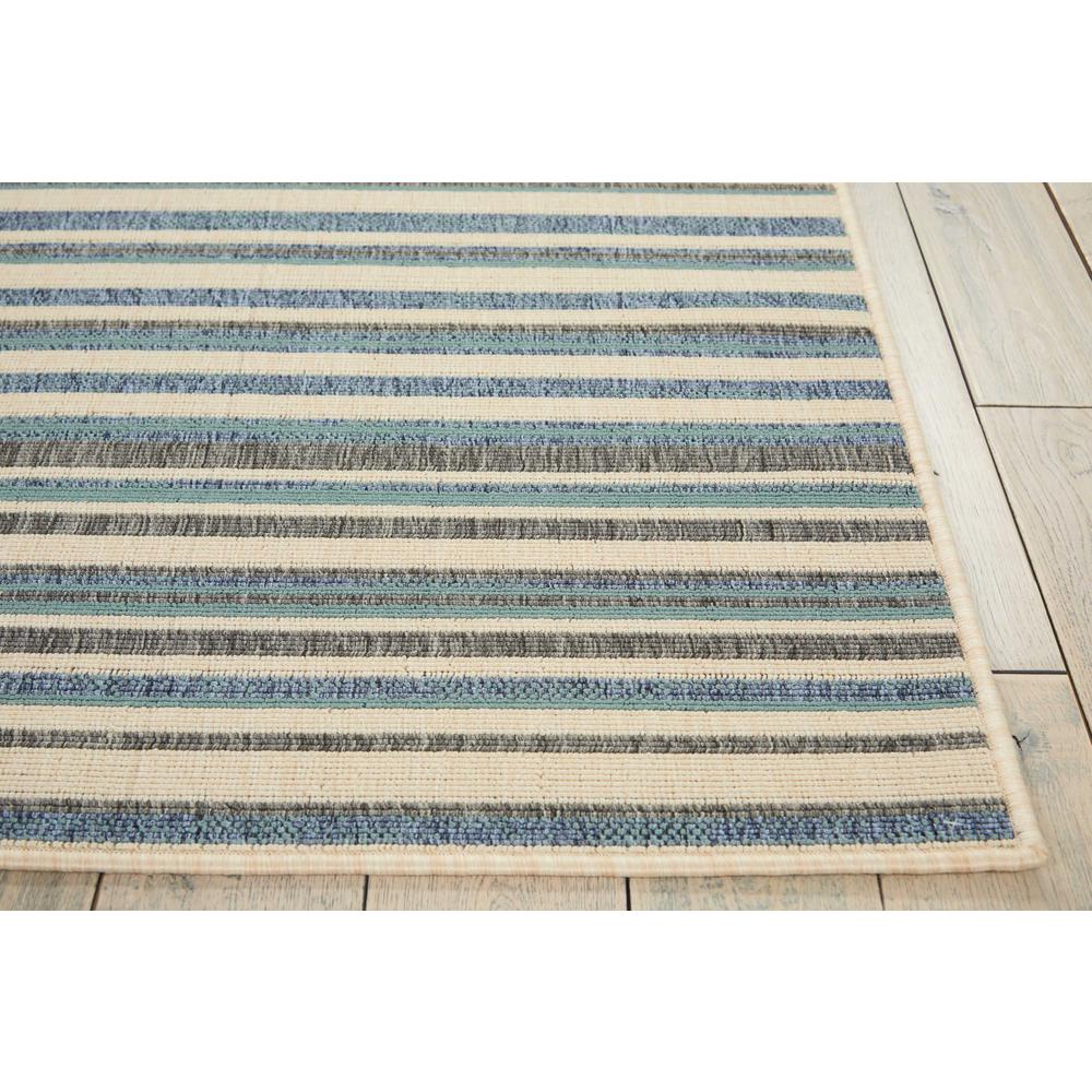 Barclay Butera Lido Blue/Cream Area Rug by Nourison. Picture 3