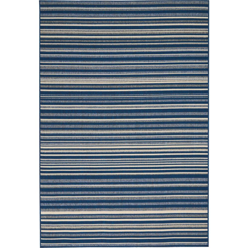 Barclay Butera Lido Navy/Cream Area Rug by Nourison. Picture 1