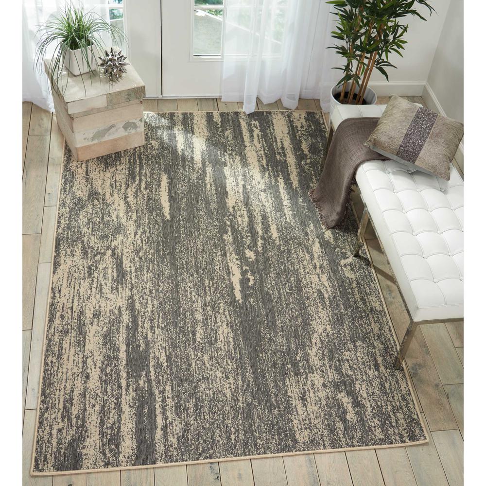 Barclay Butera Lido Grey/Cream Area Rug by Nourison. Picture 2