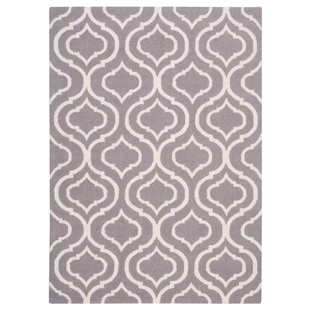 Linear Area Rug, Silver, 8' x 11". Picture 2