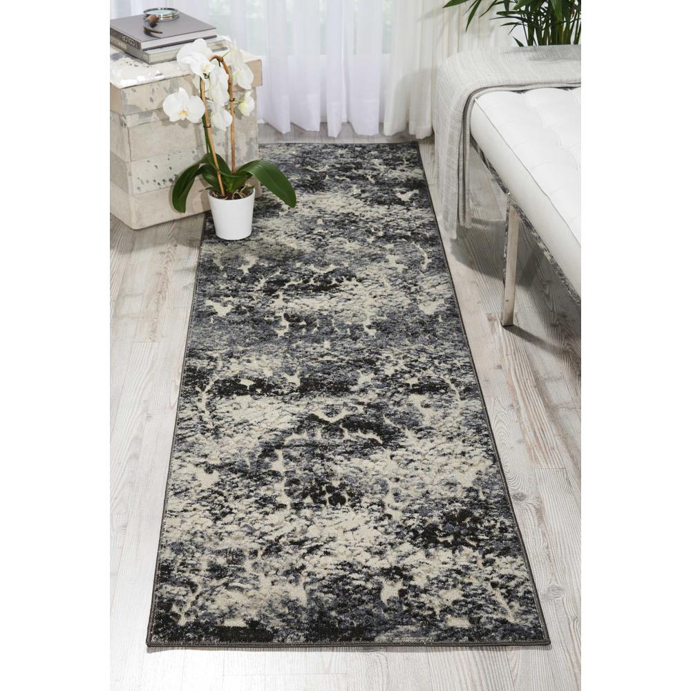 Gleam Area Rug, Ivory/Slate, 2'2" x 7'6". Picture 2