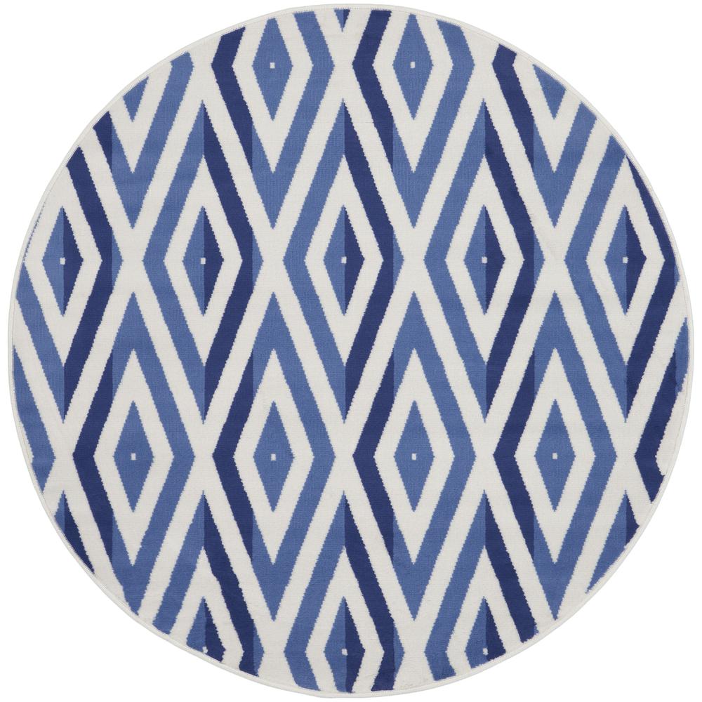 Modern Round Area Rug, 5' x Round. Picture 1