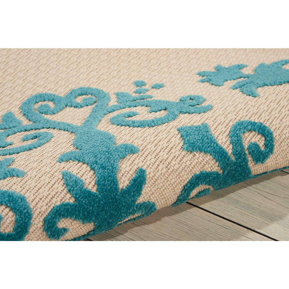 Aloha Area Rug, Aqua, 9'6" x 13'. Picture 4