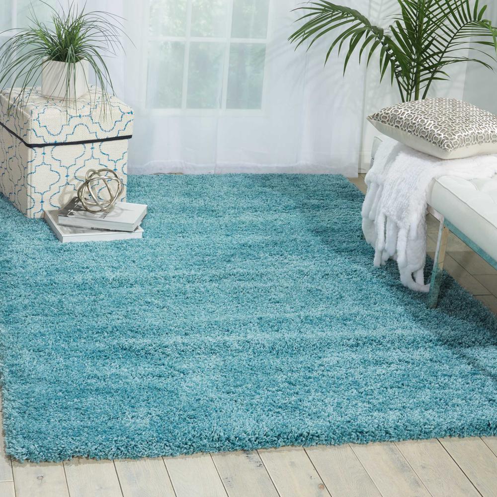 Amore Area Rug, Aqua, 3'11" x 5'11". Picture 2