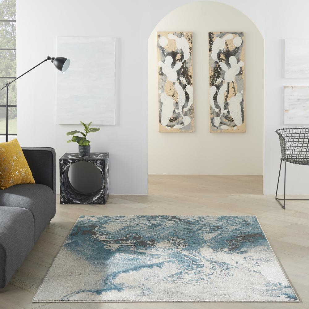 Modern Rectangle Area Rug, 5' x 7'. Picture 9