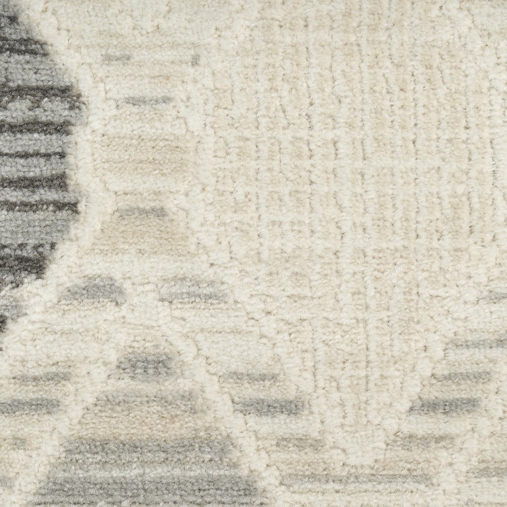 Serenity Home 9' x 12' Beige Grey Modern Indoor Rug. Picture 6