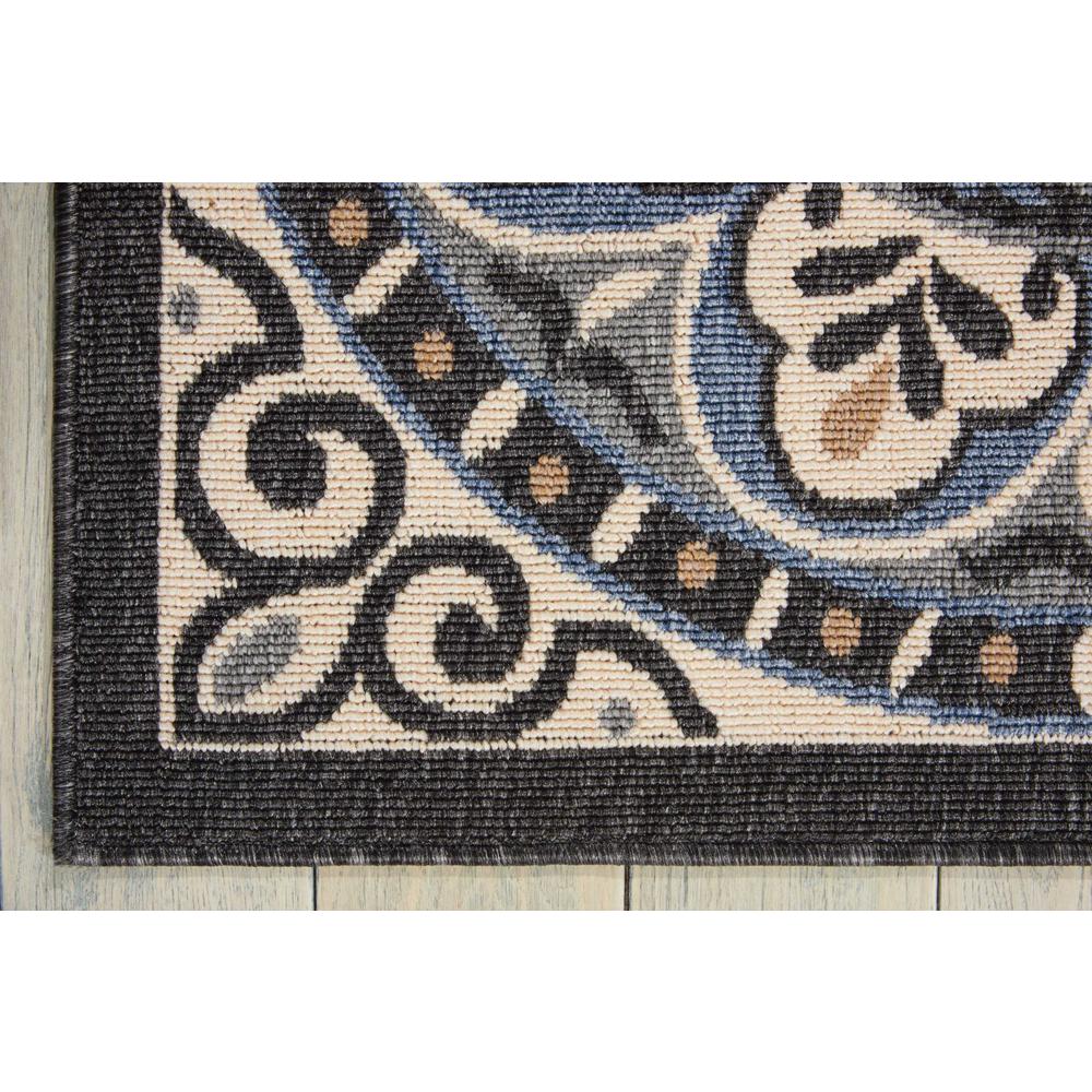 Caribbean Area Rug, Ivory/Charcoal, 2'3" x 7'6". Picture 3